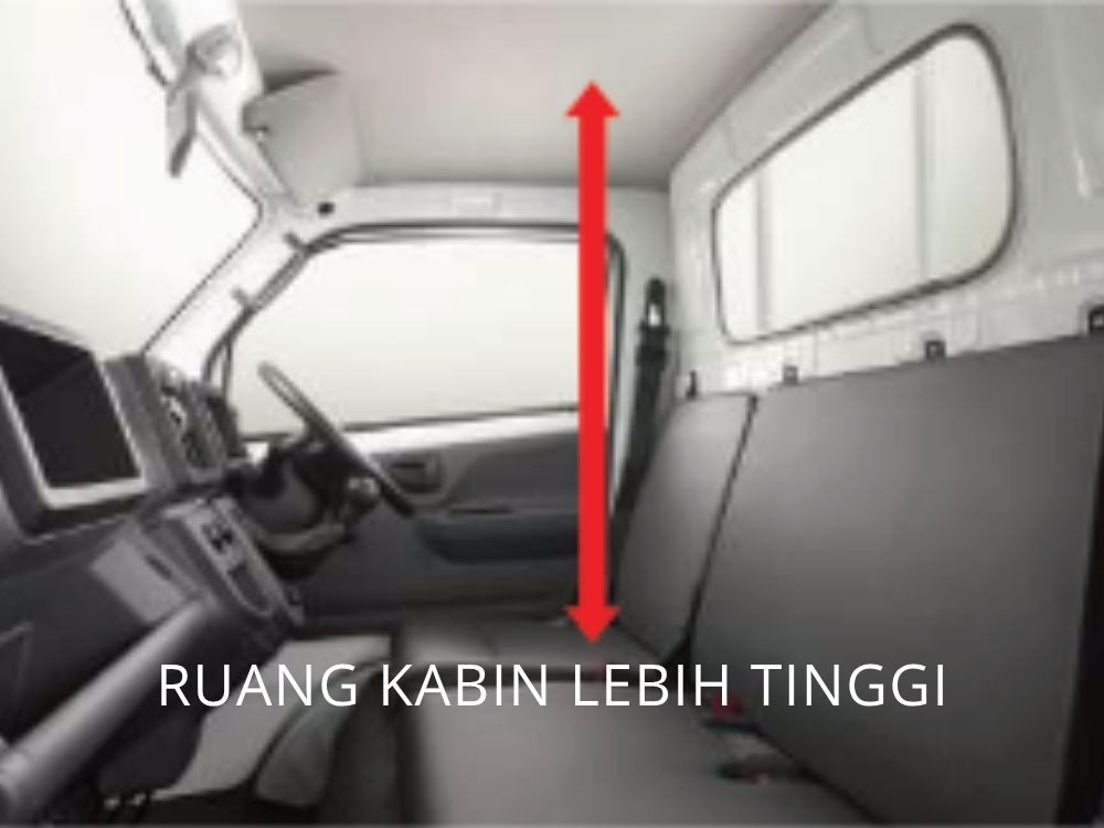 Ruang kabin Suzuki Carry lebih tinggi
