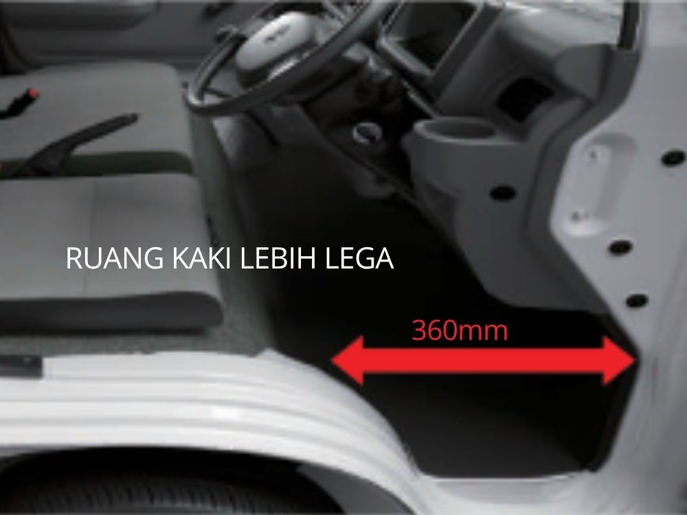 Ruang kaki Suzuki Carry lebih lega